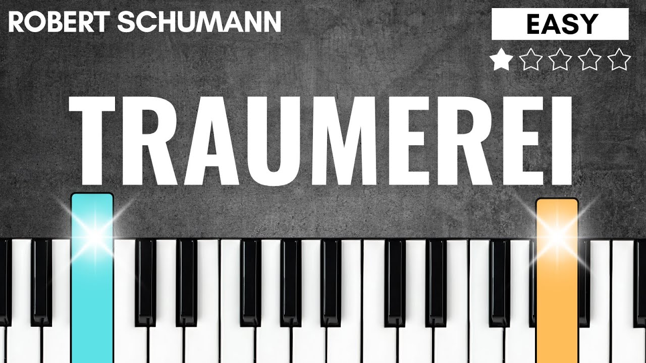 Traumerei- Robert Schumann | EASY PIANO LESSON for Beginners - YouTube