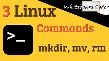 3 linux commands: mkdir, mv, rm