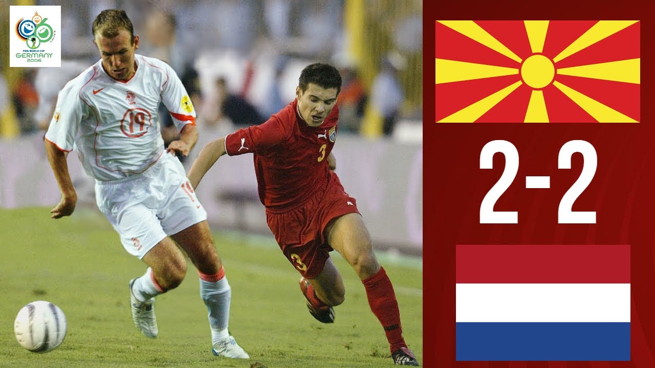 Macedonia 2-2 Netherlands Extended Highlights 09.10.2004 World Cup qualifiers