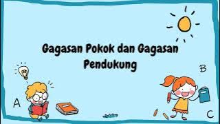 Gagasan Pokok dan Gagasan Pendukung  - Kelas 4 Tema 1 Indahnya Kebersamaan