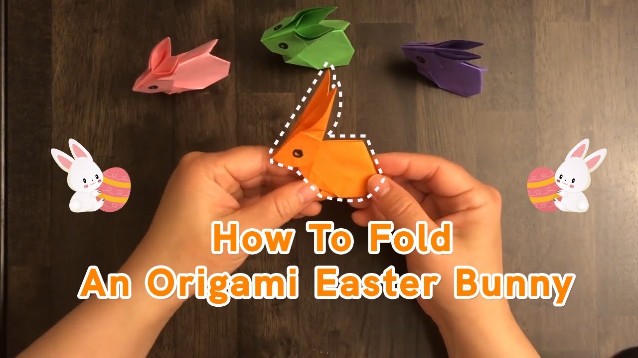 How To Fold The Origami Easter Bunny Easy Craft Paper | PatPat 🐰 - YouTube