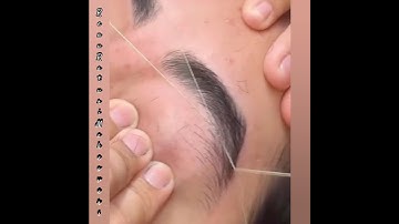 Eyebrows / Brows Threading tutorial #shorts #youtubeshorts #shortsfeed #eyebrows #brows #threading
