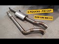 Fabrication dun exhaust sur mesure en stainless  jetta mk1 36l