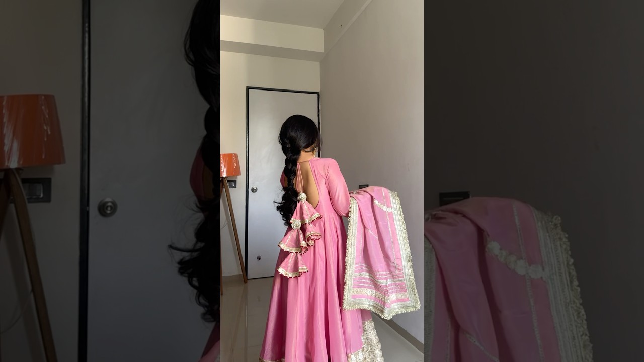 Im in love with this Anarkali💗✨🪷#anarkali #ethnic #ethnicwear #desi #desilook #browngirl #makeup