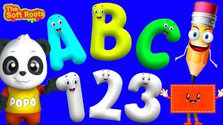 Preschool Learning activities for 3 year olds at home | Learn ABC Phonics Shapes Numbers Colors 🌈