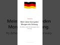 A1 German Flashcards - die Zeitung