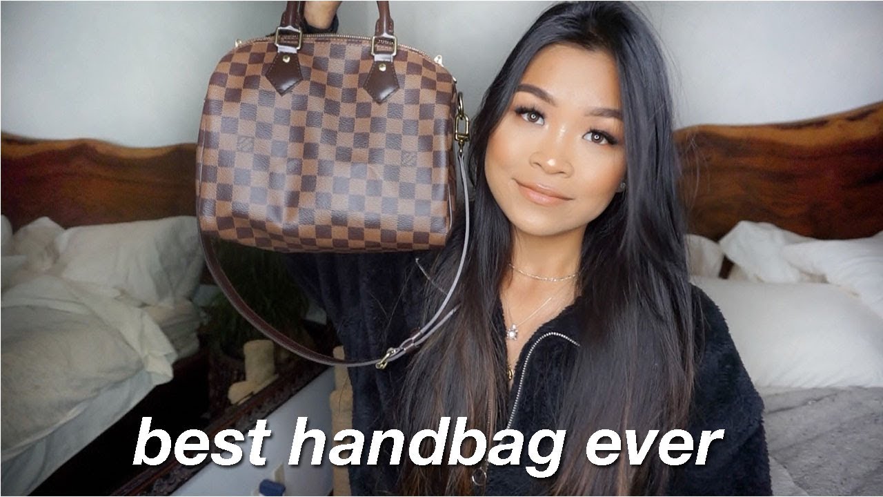 WHY YOU NEED THE LOUIS VUITTON SPEEDY B 25!! (1 YEAR UPDATE WEAR & TEAR  REVIEW) 