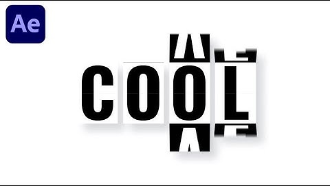 Creative Text Animation In Adobe After Effects - After Effects Tutorial - No Plugins.