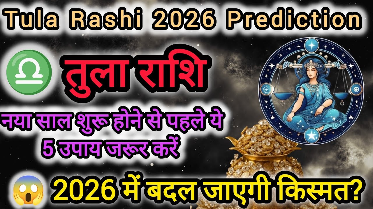Tula Rashi 2026 Prediction | नया साल शुरू होने से पहले ये 5 उपाय जरूर करें| 2026 में बदल जाएगी किसमत