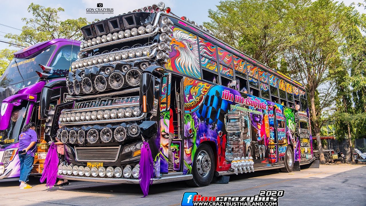 เป๊ก เกาะเรียนไชย นี่มันรถบัสหรือผับ พาชมภายนอก/ภายใน ไฟเธคเต็มคัน Amazing BusThai