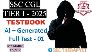 TESTBOOK AI - Generated Full Test - 01 SSC CGL PRE 2025