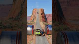 Cars Vs Bollards Chain Crash Beamng Drive #youtubeshorts