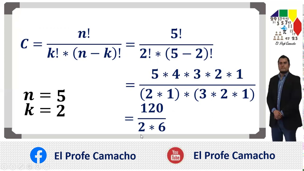 Cálculo De Una Combinación Ejemplo De Esta Técnica De Conteo Youtube