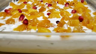 Pineapple Custard Bread Pudding - Mixed Fruit Cream Dessert Recipe - Indian Recipe - Pooja's kitchen