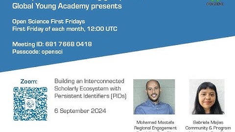 Open Science First Fridays 6 Sept