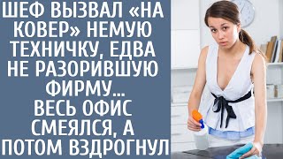 видео: Шеф вызвал «на ковер» немую техничку, едва не разорившую фирму… Весь офис смеялся, а потом вздрогнул картинка: Шеф вызвал «на ковер» немую техничку, едва не разорившую фирму… Весь офис смеялся, а потом вздрогнул
