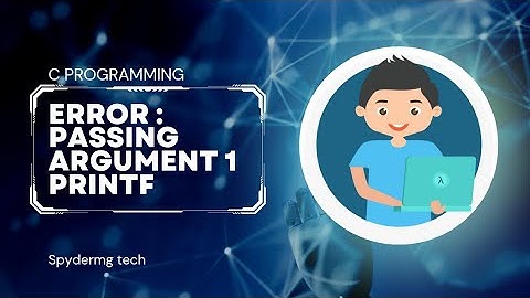 Warning : passing argument 1 of 