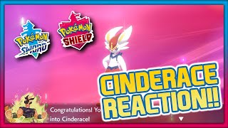 SCORBUNNY STAGE 2 EVOLUTION REACTION!! CINDERACE!!【Pokemon Sword】