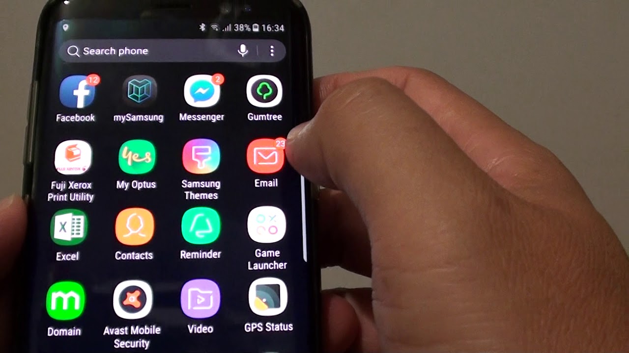 Samsung Galaxy S8 How To Add Gmail Account To Email App YouTube