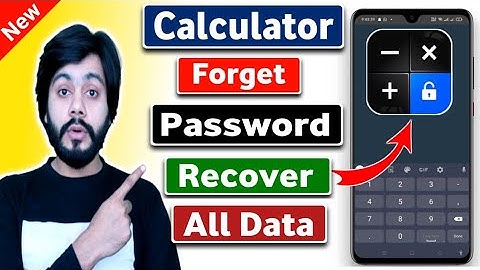 Calculator App Lock Forgot Password 2022 | Calculator Hide X App Data Recover without Password 2022