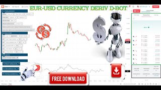 EUR-USD DERIV DBOT REAL ACCOUNT CURRENCY AUTO TRADING BOT (Free Download #Deriv #Forex #Bot ) 🤖  ⬇