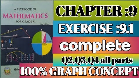 11th class Ex 9.1 linear programming Q2,Q3,Q4/ Chapter 9 Ex 9.1 complete/Kpk board maths