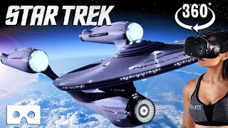 VR 360 Star Trek 2009 Enterprise Fly Over for Virtual Reality