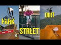 Bmx riding styles street park  dirt explained 