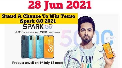 Amazon Tecno Spark Go 2021 Quiz Today Answers | 28 June 2021