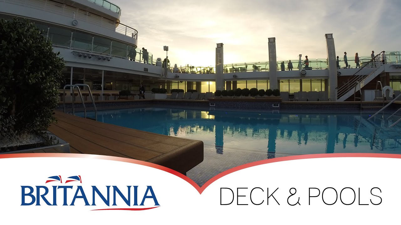 P O Britannia Deck Pool Exterior Tour Youtube