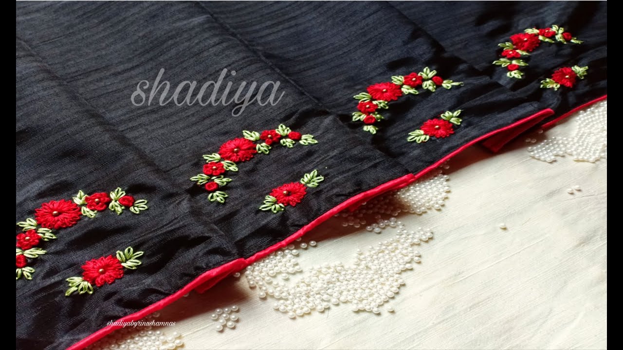 21 Collection Beautiful embroidery designs for sarees for Learning