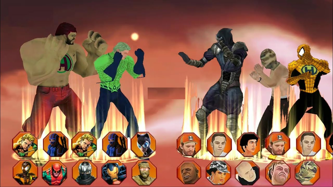 ► Hulk, Mummy, Spiderman, Ninja, Aquaman Epic Battle - Superhero Fighting Grand Immortal Battle