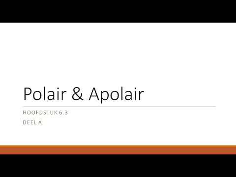 Video: Wat is een ander woord voor apolair?