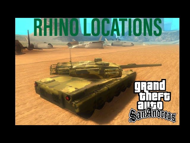Como Encontrar o Tanque de Guerra Rhino no GTA San Andreas Android