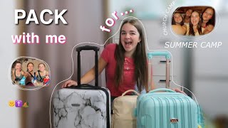 PACK WITH ME! | for summer camp/youth camp