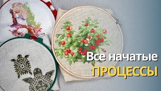 Все мои начатые процессы | Только один долгострой | Вышивка крестиком