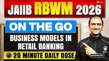 JAIIB RBWM Online Free Classes 2026 | Business Models In Retail Banking Concept & Question