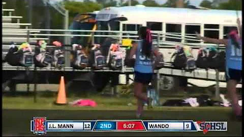 J.L. Mann #33 Ruthann Payne scores 5th goal in sta...