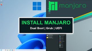 Manjaro Linux Install - Dual Boot With Windows by KMDTech 981 views 2 months ago 4 minutes, 52 seconds