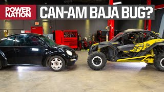 Building A Baja Style Bug With A VW Beetle And A Stock CanAm Maverick X3  Carcass S1, E1