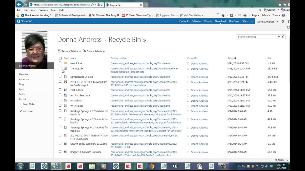 OneDrive Recycle Bin YouTube