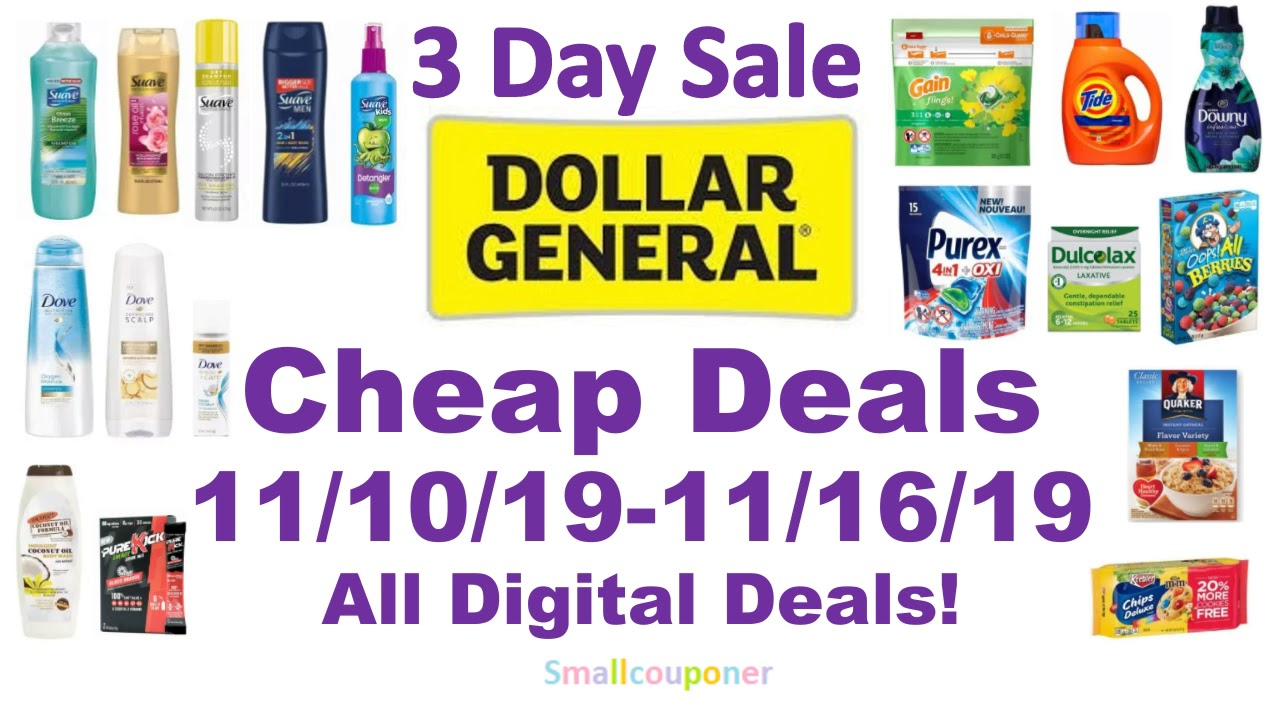 Dollar General Cheap Deals 11/10/1911/16/19! All Digital Deals! YouTube