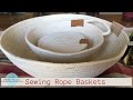 Gift Idea, Sewing Rope Baskets and Coasters