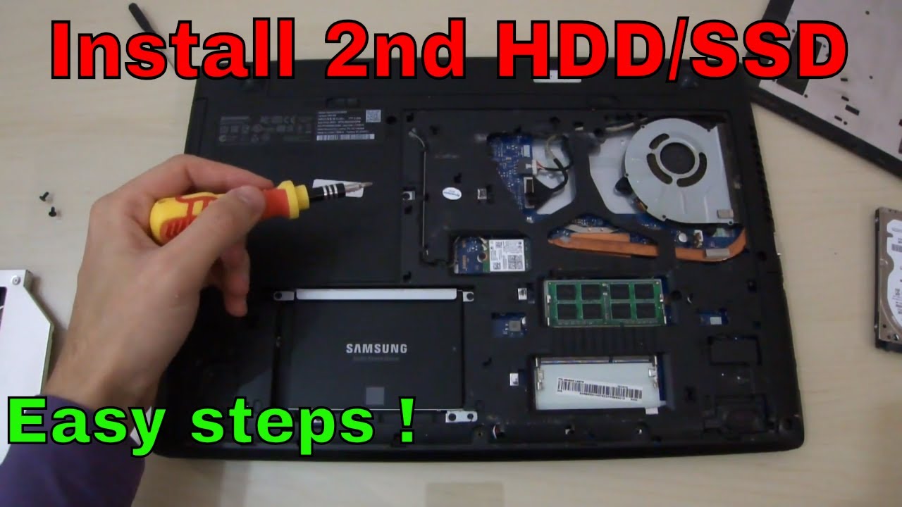 New Update Lenovo G50 how to install two HDD / SSD using caddy