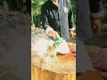 Amazing Smoothly Cutting Premium Cleaver#topblade#luxurycleaver#topcutting#steelblade#shortsviral