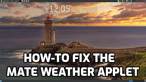 How to Fix the MATE Weather Applet