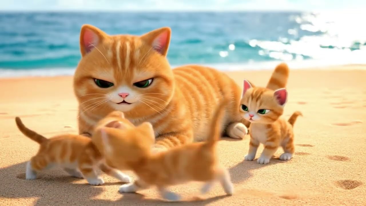 Cat Family and the Four Seasons | A Healing Journey Through Nature