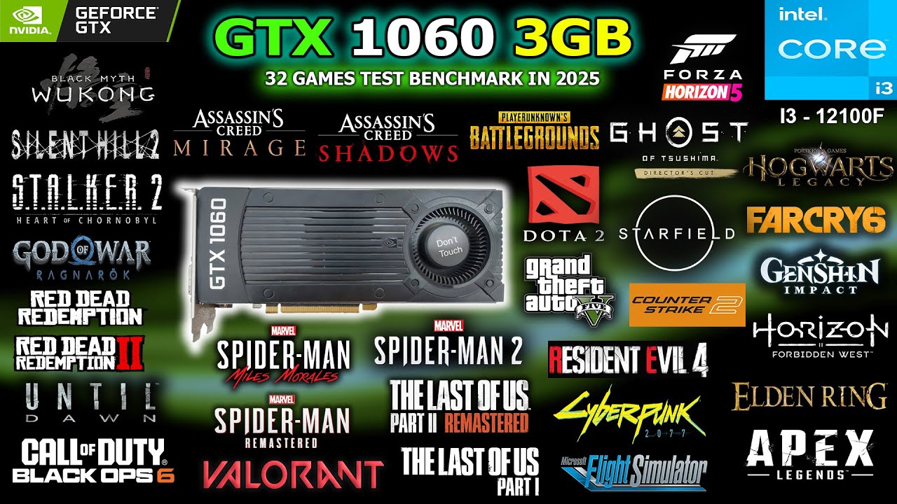 GTX 1060 3GB Tested 32 Games in 2025 // Still Worth and Strong? 
