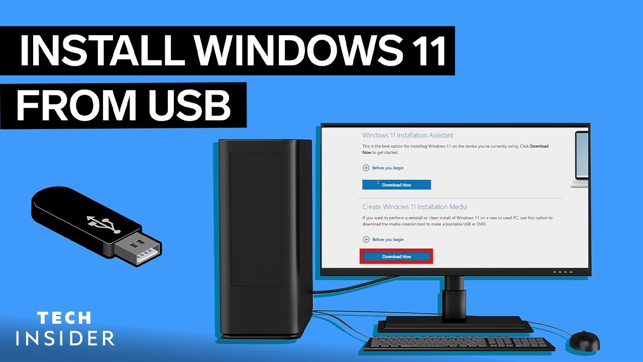 How to make a Windows 11 installation USB drive.