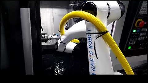 Elfin Cobot application-CNC pick and place
